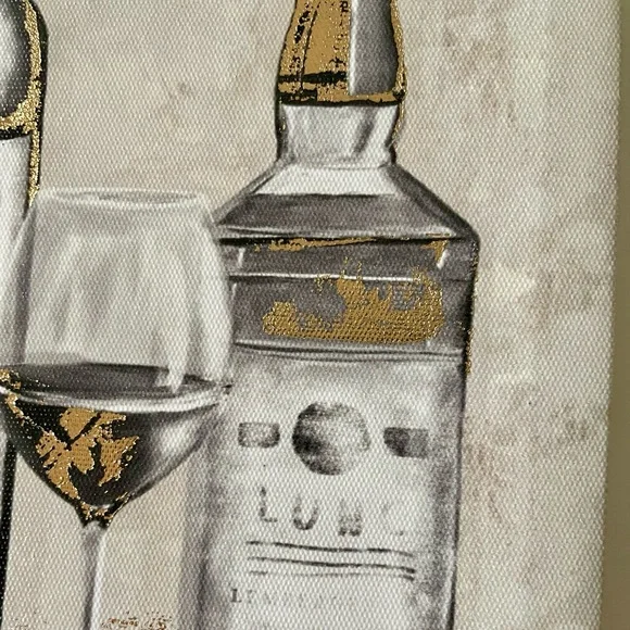 Metallic Gold Spirits Canvas Wall Decor - Picture 7 of 7